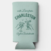 Met liefde van [Your City] Custom Bachelorette Seltzer Blikjeskoeler (Achterkant)