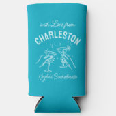 Met liefde van [Your City] Custom Bachelorette Seltzer Blikjeskoeler (Voorkant)