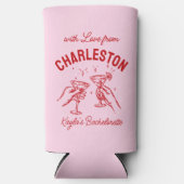 Met liefde van [Your City] Custom Bachelorette Seltzer Blikjeskoeler (Voorkant)