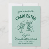 Met liefde van [Your City] Sage Bachelorette Party Kaart (Voorkant)