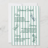 Met liefde van [Your City] Sage Bachelorette Party Kaart (Achterkant)