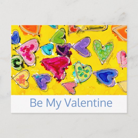 Met Liefde Vervulde Harten Lovitude Ansichtkaart Briefkaart (Voorkant)