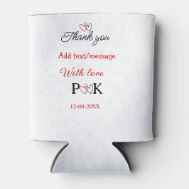 Met liefde voeg koppel naam letter toe dank je voe blikjeskoeler