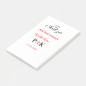 Met liefde voeg koppel naam letter toe dank je voe post-it® notes (Schuin)