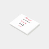 Met liefde voeg koppel naam letter toe dank je voe post-it® notes (Schuin)