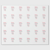 Met liefde voeg paar naam brief dank u toevoegen d cadeaupapier (Vlak)