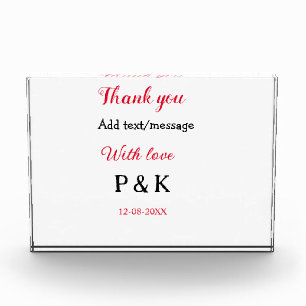 Met liefde voeg paar naam brief dank u toevoegen d fotoblokken