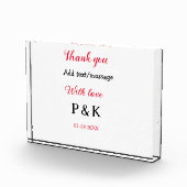 Met liefde voeg paar naam brief dank u toevoegen d fotoblokken (Rechts)