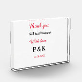 Met liefde voeg paar naam brief dank u toevoegen d fotoblokken (Links)