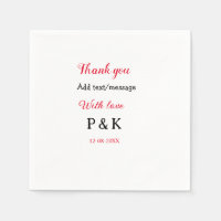 Met liefde voeg paar naam brief dank u toevoegen d