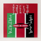 Met liefde voor Kenia Jambo Hakuna Matata Legpuzzel (Horizontaal)