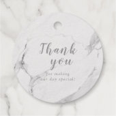 Met liefde voor moderne huwbare bruiloft bedankjes labels (Achterkant)