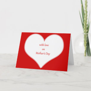 Met liefde voor Moederdag op de achtergrond van He Feestdagen Kaart