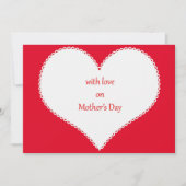 Met liefde voor Moederdag op de achtergrond van He Kaart (Voorkant)