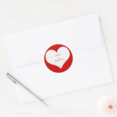 Met liefde voor Moederdag Ronde Sticker (Envelop)