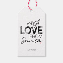 Met liefde voor Santa Personalized CadeauLabel