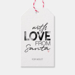 Met liefde voor Santa Personalized CadeauLabel