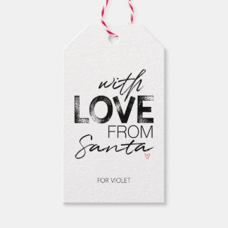 Met liefde voor Santa Personalized CadeauLabel