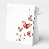 Met liefde Whimsical Butterfly Rode Dank Je Bedankdoosjes (Achterkant)