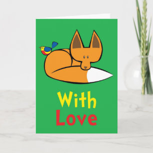 met liefdekaart bedankkaart