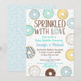 Met liefdesblauw Donut-Baby sprinkhaan Kaart