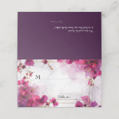 💍Met liefdescitaat Fuchsia Enchantment Waterverf Plaatskaartje (Buitenkant ongevouwen)