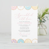 Met liefdesdonut Baby Sprinkle Kaart (Staand voorkant)