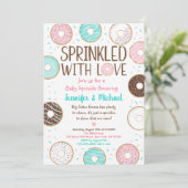 Met liefdesdonut Baby Sprinkle Kaart (Staand voorkant)