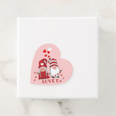 Met liefdesgnomen bedankjes labels (In situ)