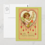 Met liefdesgroet briefkaart (Voorkant / Achterkant)