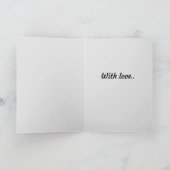 Met liefdesgroet kaart (Binnen)