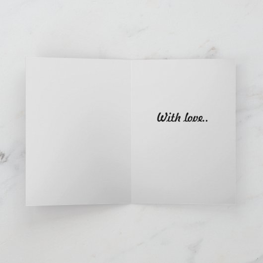 Met liefdesgroet kaart (Binnen)
