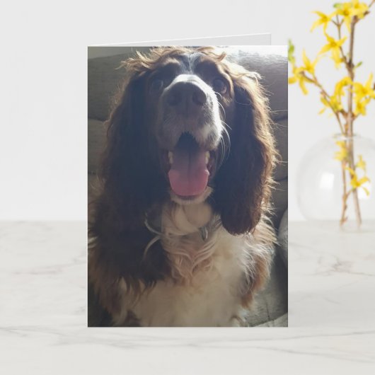 Met liefdesgroet kaart (Gele Bloem)