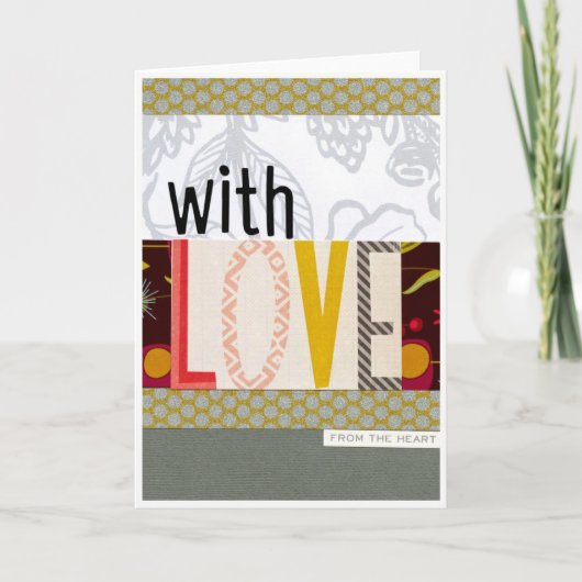 Met liefdeskaart kaart (Voorkant)