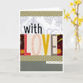 Met liefdeskaart kaart (Gele Bloem)