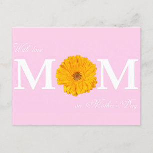 Met liefdesmoeder op Moederdag Gerbera Daisy Flowe Briefkaart