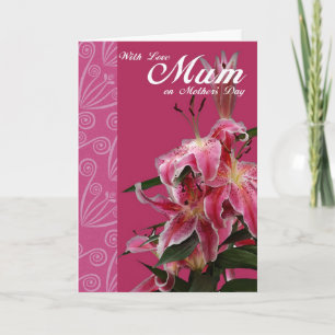 Met liefdesmoeder op Moederdag, Moederdag kaart