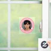 Met liefdesroze twee witte duiven foto-herinnering raamsticker (Huis)