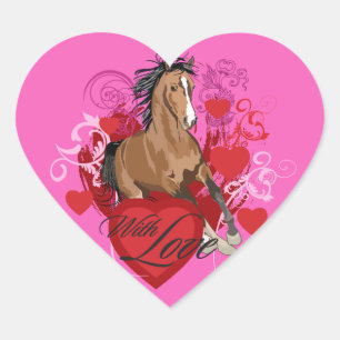 Met liefdessticker hart sticker