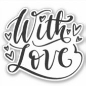 Met liefdessticker sticker (Voorkant)