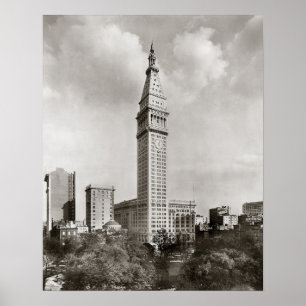 Met Life Tower New York City, 1910. Antieke foto Poster