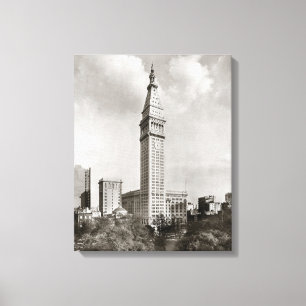 Met Life Tower New York City, 1910 Canvas Afdruk