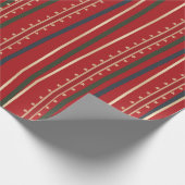 met lint omwikkeld rood ompakpapier cadeaupapier (Hoek)