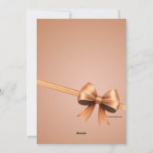 Met lint omwikkelde foto kerstkaart (Achterkant)