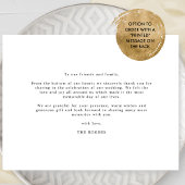 Met Love and Gratitude Elegant Wedding Photo Bedankkaart