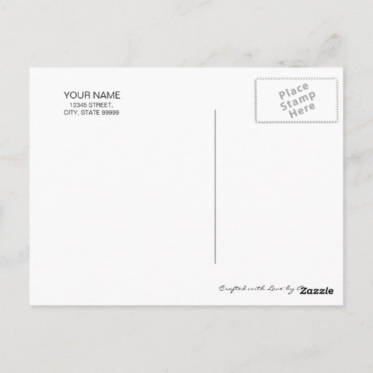 Met Love Black Script ID193 Briefkaart (Achterkant)