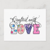 Met Love Black Script ID193 Briefkaart (Voorkant)