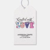 Met Love Black Script ID193 Cadeaulabel (Voorkant)