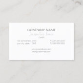 Met Love Black Script ID193 Visitekaartje (Achterkant)