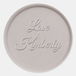 Met Love Clay Wax Seal Sticker